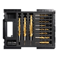 VersaDrive 12 Piece Starter Kit | 8 Piece Drill and Tap Set | 3 Piece Reamer Set 14mm to 22mm with H