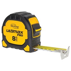 Sterling Ultimax Pro Tape Measure: 8m Metric