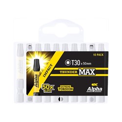 ThunderMax TX30 x 50mm Impact Power Bit Handipack (x10)
