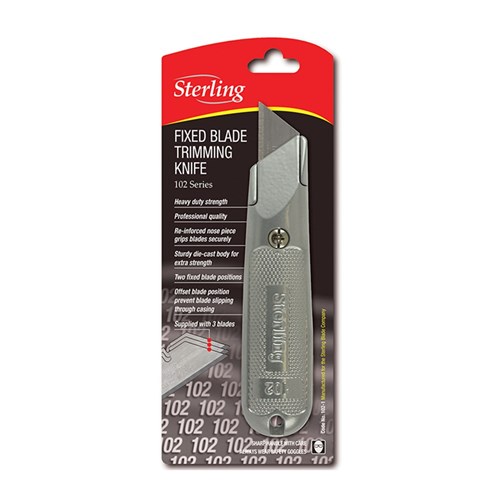 Ultra-Lap Silver Fixed Knife - Carded