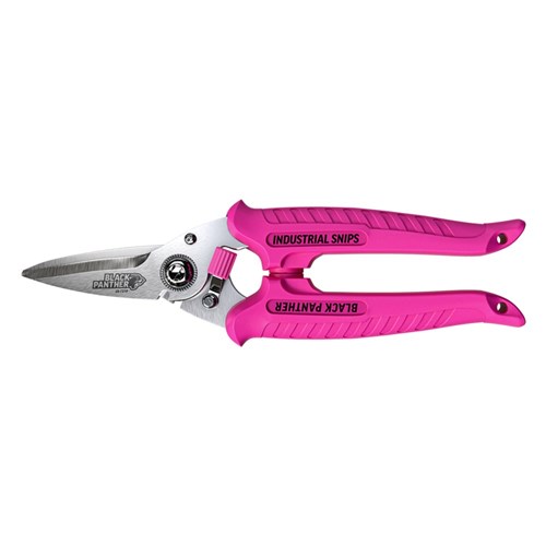 185mm Sterling Pink Black Panther Industrial Snips