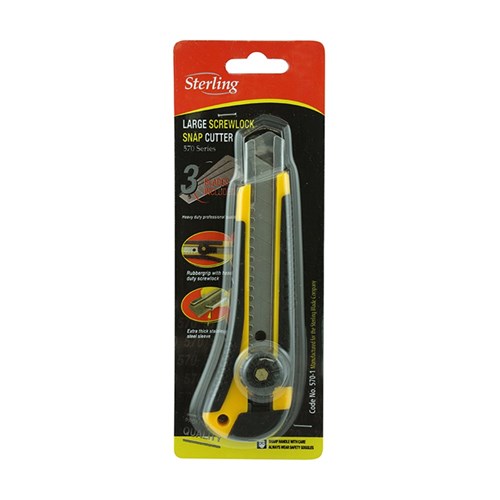Rhino-Grip Yellow 18mm Screw-Lock Cutter
