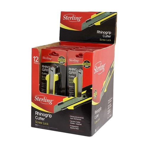 Rhino-Grip Yellow 18mm Screw-Lock Cutter