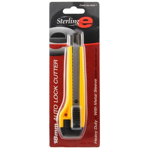 Yellow Auto-lock Cutter with Metal Insert