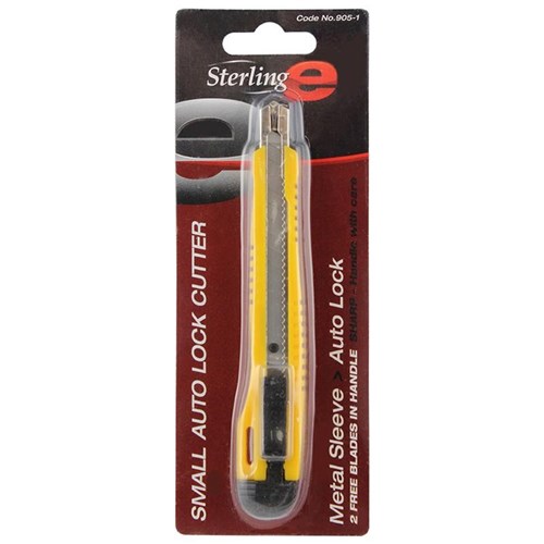 Yellow Plastic Auto-Lock Cutter 9mm