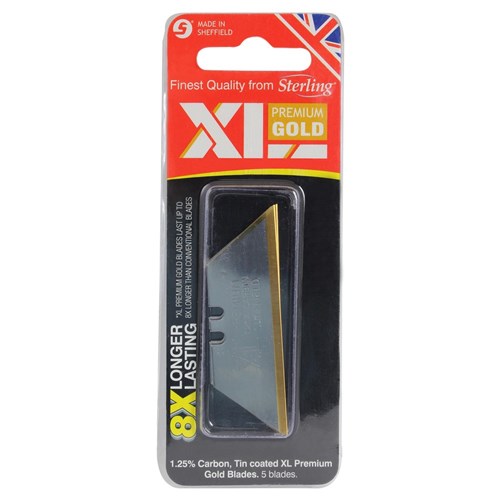 XL Premium Gold Heavy Duty Blades Card (x5)