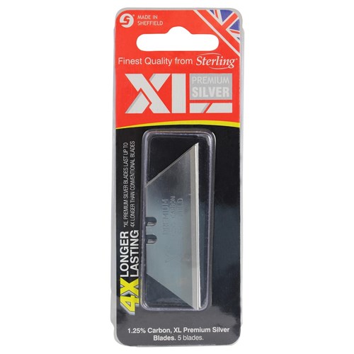 XL Premium Silver Heavy Duty Blades Card (x5)