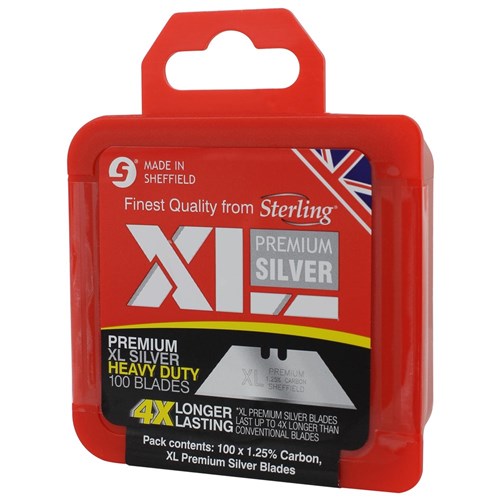 XL Premium Silver Heavy Duty Blades (x100)