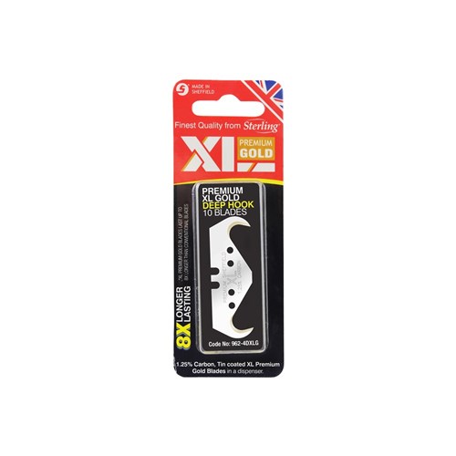 XL Premium Gold Deep Hook Blades (x10)