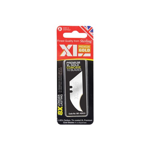 XL Premium Gold Concave Blades (x10)