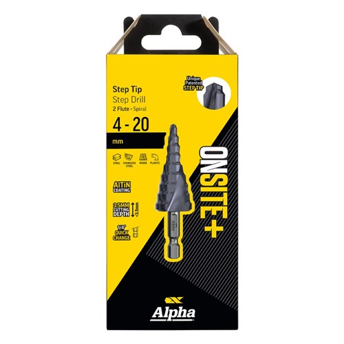 4-20mm | Onsite Plus Step Drill - Spiral Flute