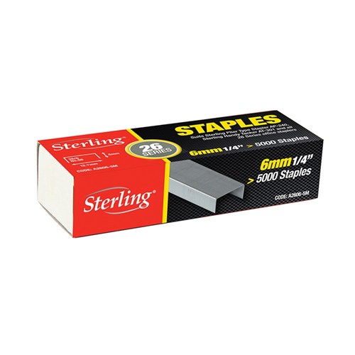 8mm 26 Series Staples (x5000)