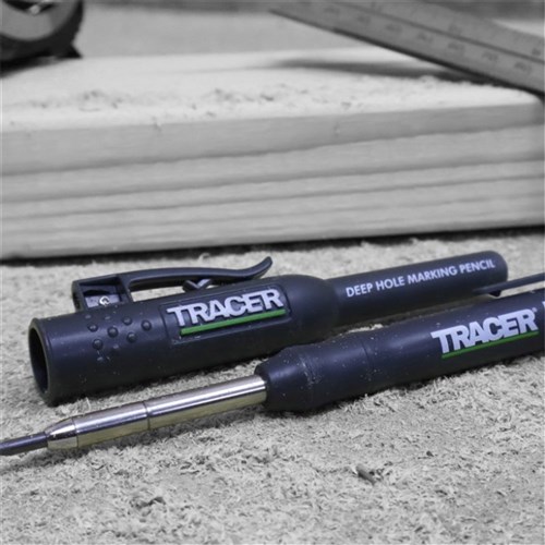 TRACER Deep Hole Construction Pencil with Replacement Lead Set  