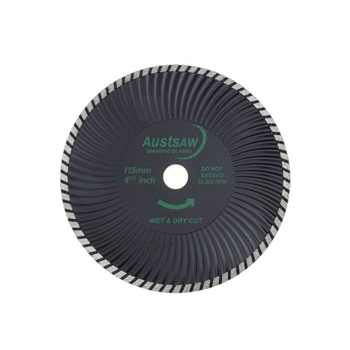 Austsaw - 115mm (4.5in) Diamond Blade Super Turbo Wave - 22.2mm Bore - Super Turbo