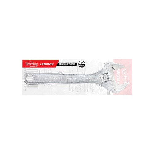 Sterling Adjustable Wrench 200mm (8in) Chrome OPP Bag