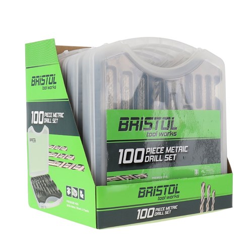 100 Piece | Bristol Metric Drill Set