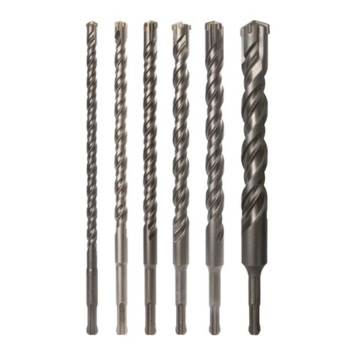 6 Piece | Bristol SDS Plus 4 Head SDS Drill Set - Suits Anchor and Screw Bolts