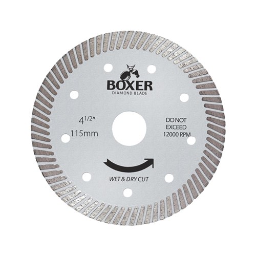 Austsaw/Boxer - 115mm (4.5in) Diamond Blade Boxer Ultra Thin - 22.2mm Bore - Ultra Thin