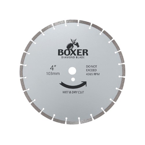 Austsaw/Boxer - 103mm (4in) Diamond Blade Boxer Segmented - 16mm Bore - Segmented