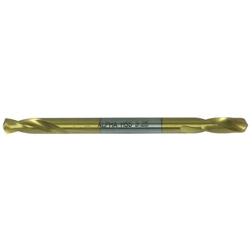 No.30 Gauge (3.26mm) Double Ended Panel Drill Bit Carded 2pk - Gold Series