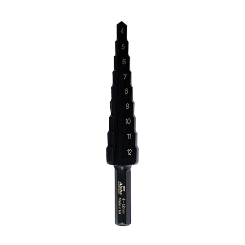 ThunderMax Step Drill Straight Flute 4-12mm Metric Carded