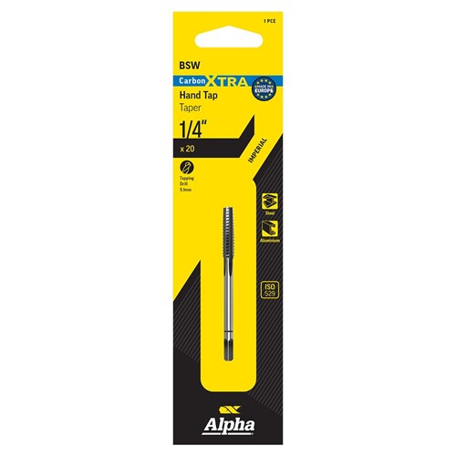 Carbon Xtra Tap BSW Taper-1/4x20 carded