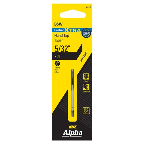 Carbon Xtra Tap BSW Taper-5/32x32 carded