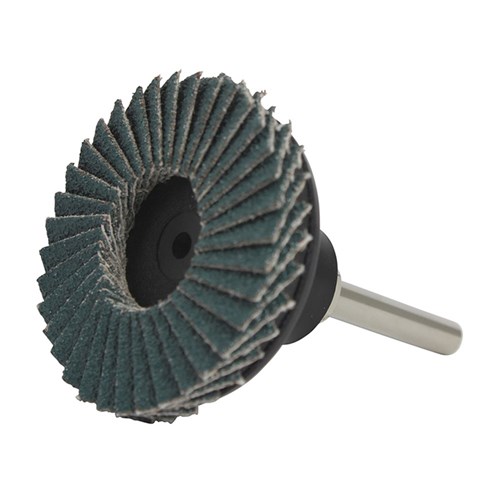 Carded Single Pack 50mm ZK40 Mini Flap Disc Quick Change (Roloc Type) Grit