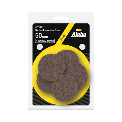 Surface Prep Disc R Type 50mm X Coarse / Brown Carded (Pk 5)