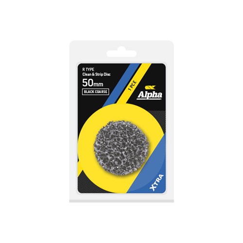 Clean & Strip Disc R Type 50mm Black coarse XTRA Carded (Pk 1)