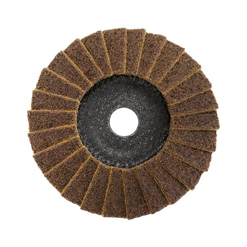 Flap Disc Surface Finishing 100mm Coarse / Brown SCM Carded (Pk 1)