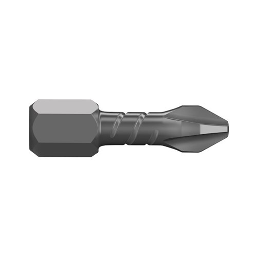 PH2 x 25mm Phillips Insert Bits ThunderzoneCard of 2