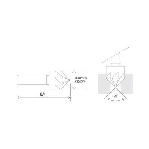 Countersink 5 Flute 16mm