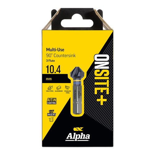 2.5 - 10.4mm | Onsite Plus Multi-Use 90 degree Countersink - 3 Flute