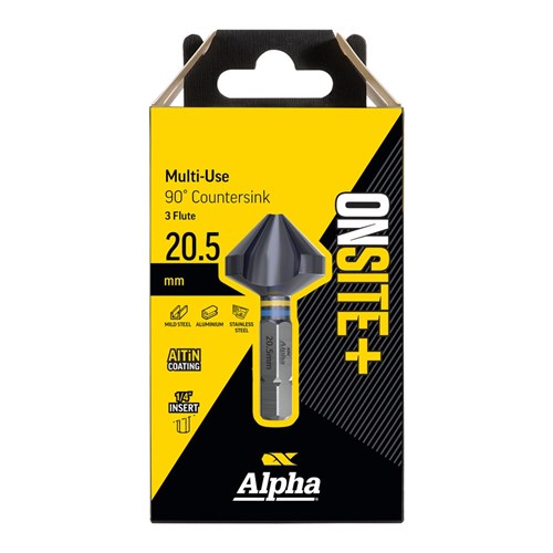 3.5 - 20.5mm | Onsite Plus Multi-Use 90 degree Countersink - 3 Flute