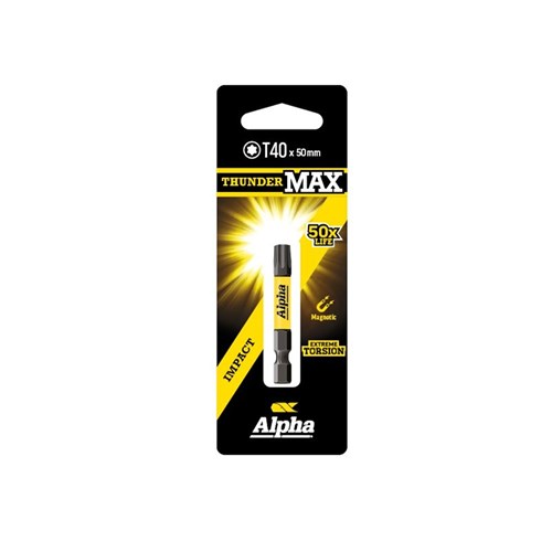 ThunderMax TX40 x 50mm Impact Power Bit Carded