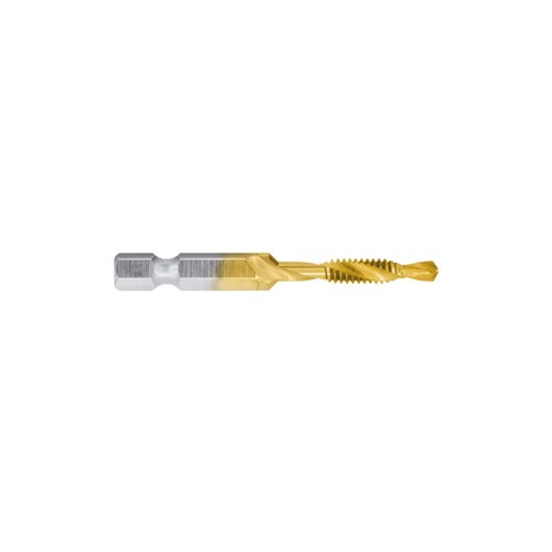 M5 x 0.8 HSS Combination Drill & Tap | TiN Coated