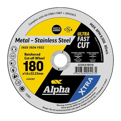 XTRA Cutting Disc 180 x 1.6mm | Bulk