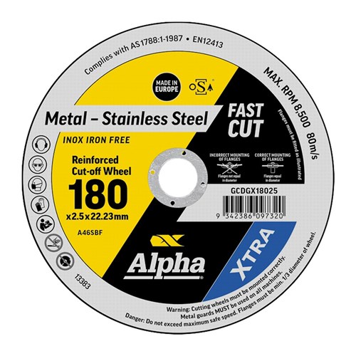XTRA Cutting Disc 180 x 2.5mm | Bulk
