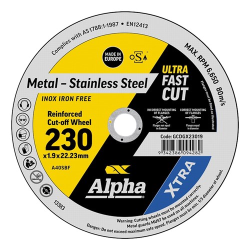 XTRA Cutting Disc 230 x 1.9mm | Bulk