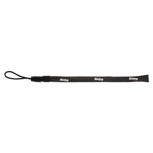 Sterling Black Polyester Lanyard Pk10