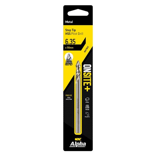 90mm | Onsite Plus HSS Step Tip Pilot Drill 