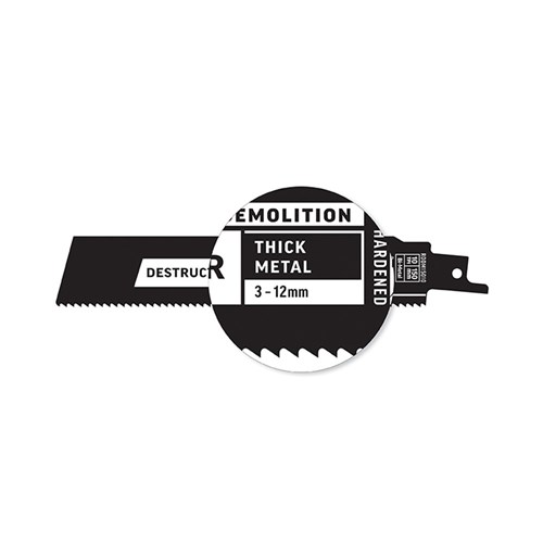 Destructor Demolition - Metal - Recip Blade, 10 TPI, 150mm - 25 Pack