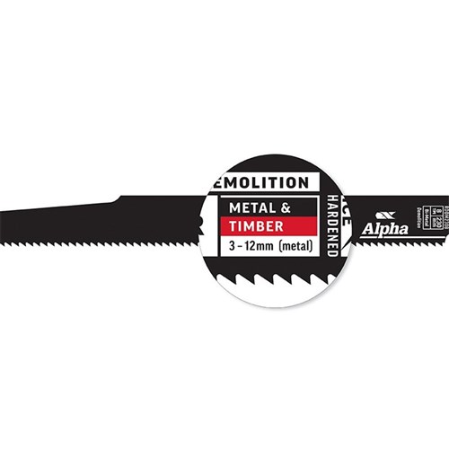 Destructor Demolition - Metal & Timber - Recip Blade, 8 TPI, 230x1.6mm - 25 Pack