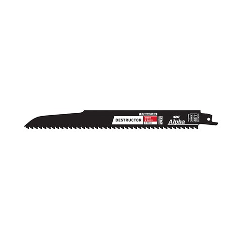 Destructor Demolition - Wood & Nails - Recip Blade, 5 TPI, 230mm - 25 Pack