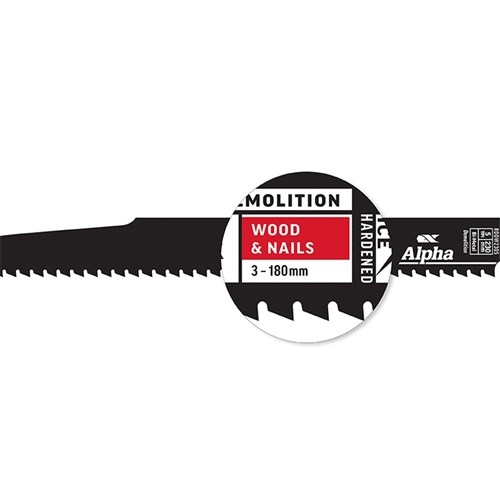 Destructor Demolition - Wood & Nails - Recip Blade, 5 TPI, 230mm - 25 Pack