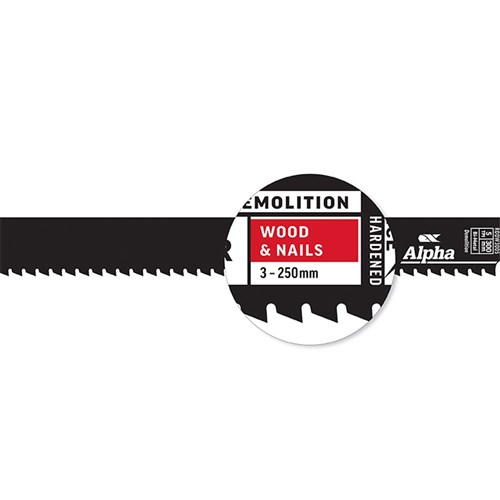 Destructor Demolition - Wood & Nails - Recip Blade, 5 TPI, 300mm - 2 Pack