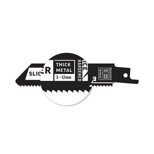 Slicer - Metal - Recip Blade, 10 TPI, 100mm - 2 Pack