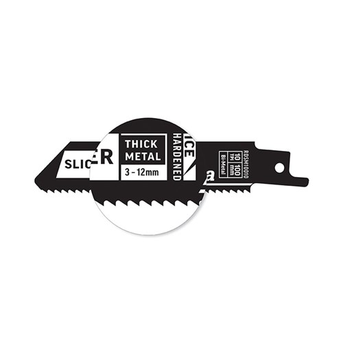Slicer - Metal - Recip Blade, 10 TPI, 100mm - 5 Pack