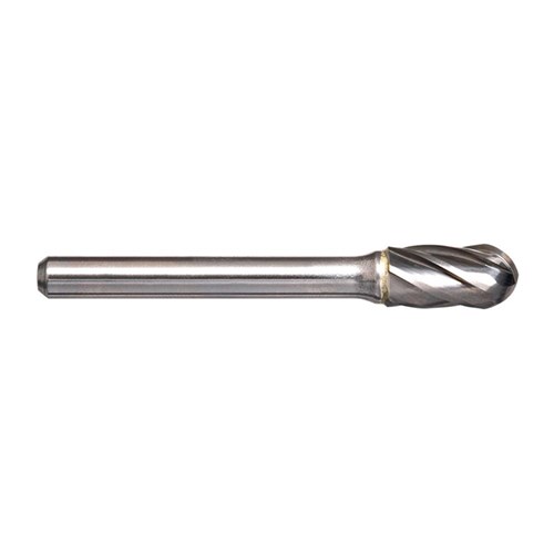 6mm Cylindrical Ball Nose Aluminium Cut Carbide Burr